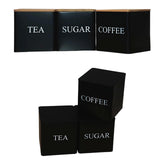 Maxbell Kitchen Canisters Set of 3 Practical Decorative Jars for Cookies Spice Party