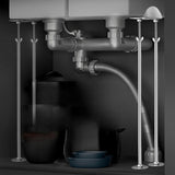 Maxbell Kitchen Sink Support Adjustable Undermount Sink Bracket for Bathroom Kitchen M