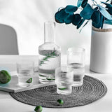 Maxbell Water Carafe Set Drinking Glasses Glass Mouthwash Bottle Clear Juice Pitcher