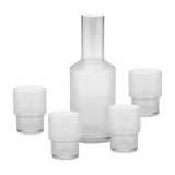 Maxbell Water Carafe Set Drinking Glasses Glass Mouthwash Bottle Clear Juice Pitcher