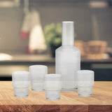 Maxbell Water Carafe Set Drinking Glasses Glass Mouthwash Bottle Clear Juice Pitcher
