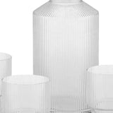 Maxbell Water Carafe Set Drinking Glasses Glass Mouthwash Bottle Clear Juice Pitcher