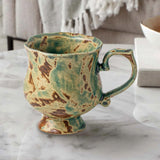 Maxbell Ceramic Mug Decorative with Large Handle for Home Office Gift Coffee Tea Cup