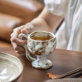 Maxbell Ceramic Coffee Mug Modern High Feet 150ml Ceramic Mug for Home Office Adults