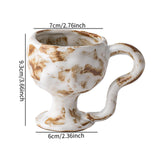Maxbell Ceramic Coffee Mug Modern High Feet 150ml Ceramic Mug for Home Office Adults