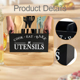 Maxbell Utensil Holder Party Practical with 3 Compartments Box for Forks Cafe Buffet