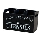 Maxbell Utensil Holder Party Practical with 3 Compartments Box for Forks Cafe Buffet