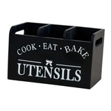 Maxbell Utensil Holder Party Practical with 3 Compartments Box for Forks Cafe Buffet