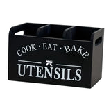 Maxbell Utensil Holder Party Practical with 3 Compartments Box for Forks Cafe Buffet