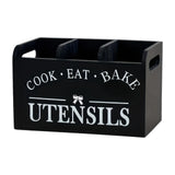 Maxbell Utensil Holder Party Practical with 3 Compartments Box for Forks Cafe Buffet