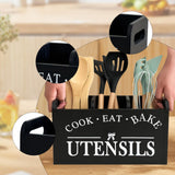 Maxbell Utensil Holder Party Practical with 3 Compartments Box for Forks Cafe Buffet
