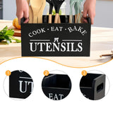 Maxbell Utensil Holder Party Practical with 3 Compartments Box for Forks Cafe Buffet
