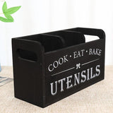 Maxbell Utensil Holder Party Practical with 3 Compartments Box for Forks Cafe Buffet