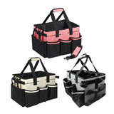 Maxbell Cleaning Tool Organizer Cleaners Multipurpose Portable Cleaning Supplies Bag Pink