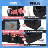 Maxbell Cleaning Tool Organizer Cleaners Multipurpose Portable Cleaning Supplies Bag Pink