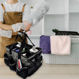 Maxbell Cleaning Tool Organizer Cleaners Multipurpose Portable Cleaning Supplies Bag Gray