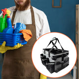 Maxbell Cleaning Tool Organizer Cleaners Multipurpose Portable Cleaning Supplies Bag Gray