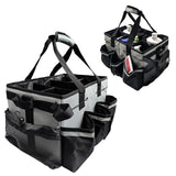 Maxbell Cleaning Tool Organizer Cleaners Multipurpose Portable Cleaning Supplies Bag Gray