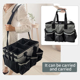 Maxbell Cleaning Tool Organizer Cleaners Multipurpose Portable Cleaning Supplies Bag Gray
