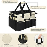 Maxbell Cleaning Tool Organizer Cleaners Multipurpose Portable Cleaning Supplies Bag White