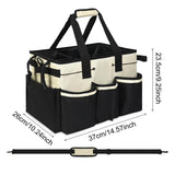 Maxbell Cleaning Tool Organizer Cleaners Multipurpose Portable Cleaning Supplies Bag White