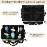 Maxbell Cleaning Tool Organizer Cleaners Multipurpose Portable Cleaning Supplies Bag White