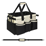 Maxbell Cleaning Tool Organizer Cleaners Multipurpose Portable Cleaning Supplies Bag White