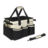 Maxbell Cleaning Tool Organizer Cleaners Multipurpose Portable Cleaning Supplies Bag White