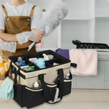 Maxbell Cleaning Tool Organizer Cleaners Multipurpose Portable Cleaning Supplies Bag White