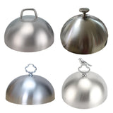 Maxbell Burger Cover Practical Cheese Melting Dome for Sandwiches Cheeseburger Steak Style A