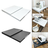 Maxbell Microwave Stand Office Pot Rack Spice Stand Kitchen Appliance Storage Holder white