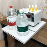 Maxbell Microwave Stand Office Pot Rack Spice Stand Kitchen Appliance Storage Holder white