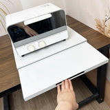 Maxbell Microwave Stand Office Pot Rack Spice Stand Kitchen Appliance Storage Holder white