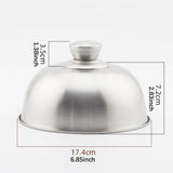 Maxbell Melting Dome Burger Cover Flat Top Griddle Lid for Picnic Steak Dinner Party 17.4x7.2cm