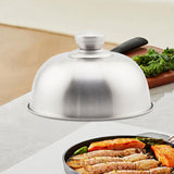Maxbell Melting Dome Burger Cover Flat Top Griddle Lid for Picnic Steak Dinner Party 17.4x7.2cm