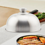 Maxbell Melting Dome Burger Cover Flat Top Griddle Lid for Picnic Steak Dinner Party 19.5x8.2cm