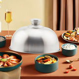 Maxbell Melting Dome Burger Cover Flat Top Griddle Lid for Picnic Steak Dinner Party 19.5x8.2cm