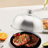 Maxbell Melting Dome Burger Cover Flat Top Griddle Lid for Picnic Steak Dinner Party 19.5x8.2cm