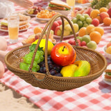 Maxbell PP Material Picnic Storage Basket for Vegetable Fruit Sturdy Multifunctional Size S