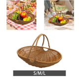 Maxbell PP Material Picnic Storage Basket for Vegetable Fruit Sturdy Multifunctional Size S