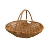 Maxbell PP Material Picnic Storage Basket for Vegetable Fruit Sturdy Multifunctional Size M