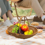 Maxbell PP Material Picnic Storage Basket for Vegetable Fruit Sturdy Multifunctional Size M