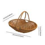 Maxbell PP Material Picnic Storage Basket for Vegetable Fruit Sturdy Multifunctional Size M