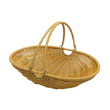 Maxbell PP Material Outdoor Picnic Storage Basket Lightweight with Adjustable Handle Size M