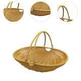 Maxbell PP Material Outdoor Picnic Storage Basket Lightweight with Adjustable Handle Size M