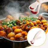Maxbell Bowl Clamp Holder Anti Scald Ergonomic Anti Scalding Clip for Oven white
