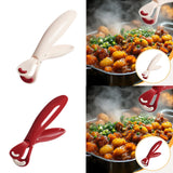Maxbell Bowl Clamp Holder Anti Scald Ergonomic Anti Scalding Clip for Oven white