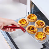 Maxbell Bowl Clamp Holder Anti Scald Ergonomic Anti Scalding Clip for Oven red
