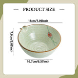 Maxbell Pottery Matcha Bowl Minimalist Classical Gadget Easy to Clean Seasoning Bowl