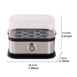 Maxbell Egg Cooker EU Plugs Adapter Fast Heated Portable Compact Steaming Egg Boiler